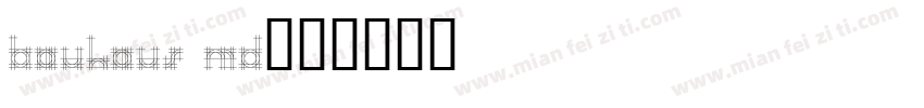 Bauhaus Md字体转换